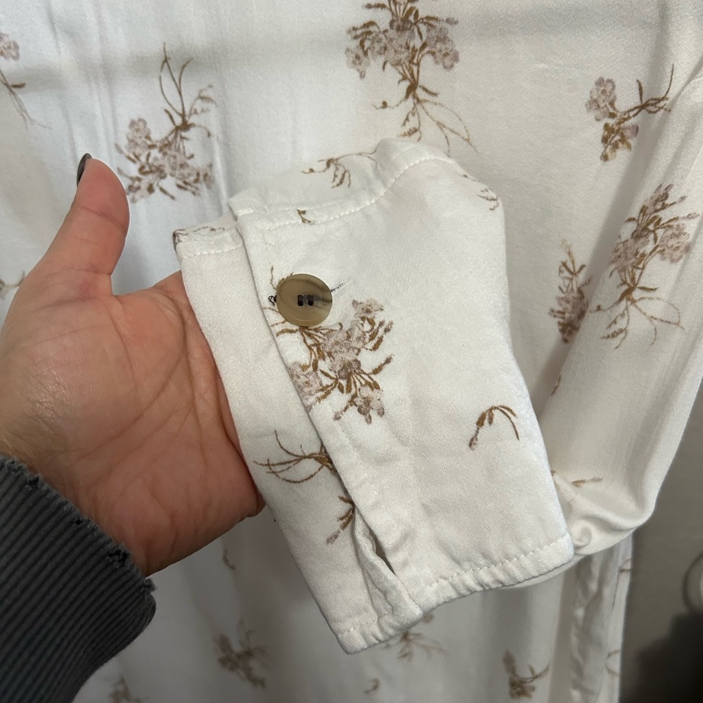 Something Navy Button Down Top - image 3